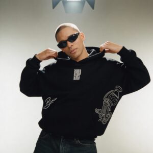 Home Aquarius Embroidery Hoodie For Men