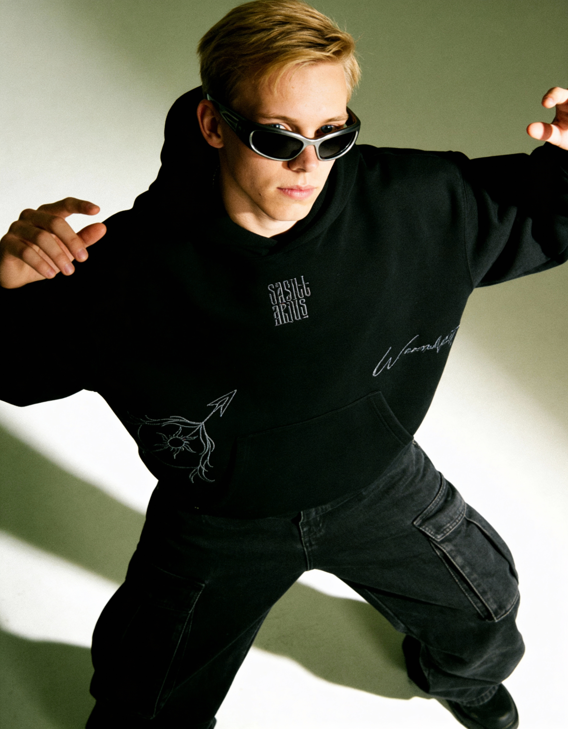 freepik__a-manin-a-gen-z-inspired-outfit-wearing-a-poly-cot__14693 Sagittarius Embroidery Hoodie For Men - Image 4