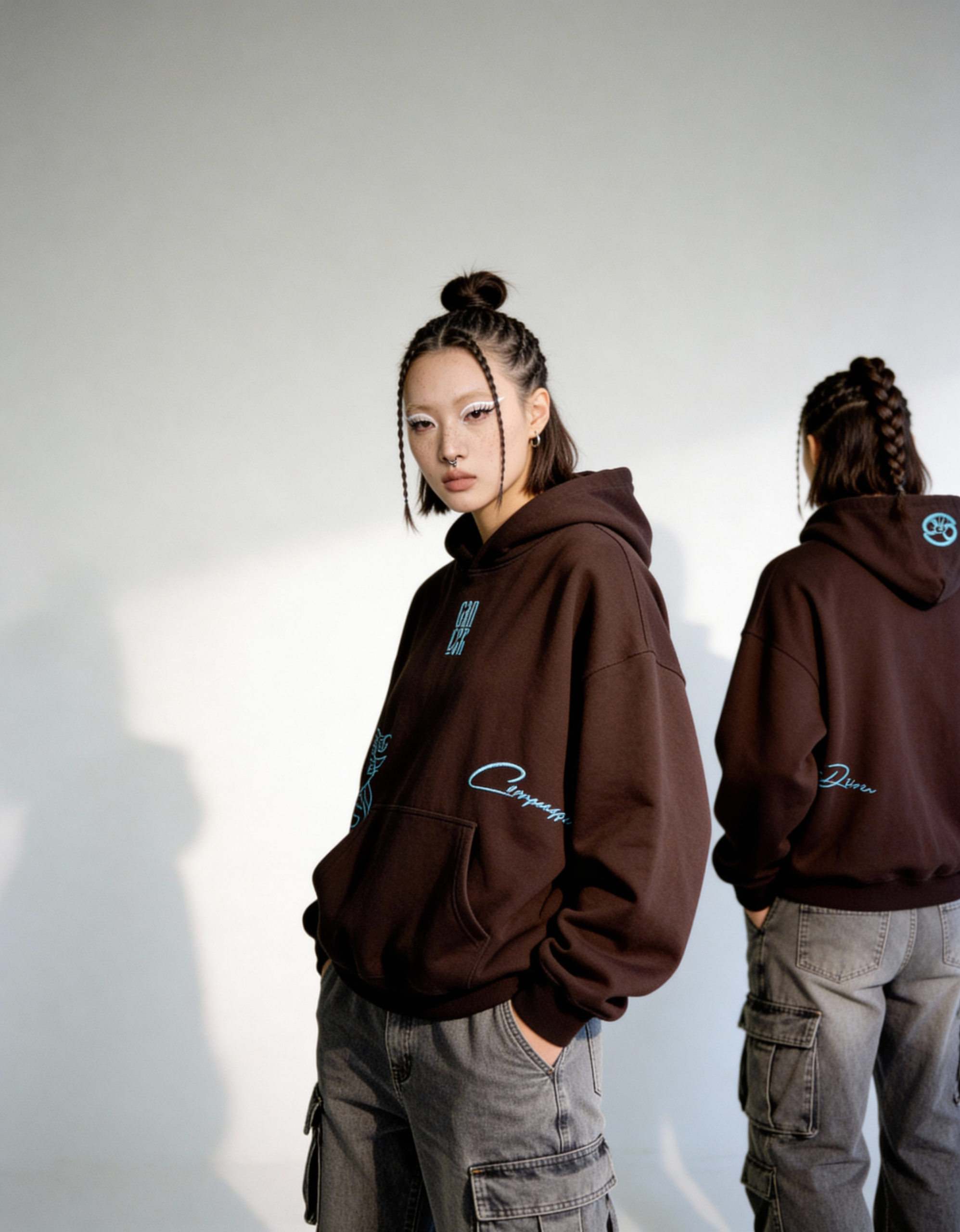 freepik__a-woman-with-a-mid-length-braided-bun-hairstyle-an__30443 Cancer Embroidery Hoodie For Women - Image 5