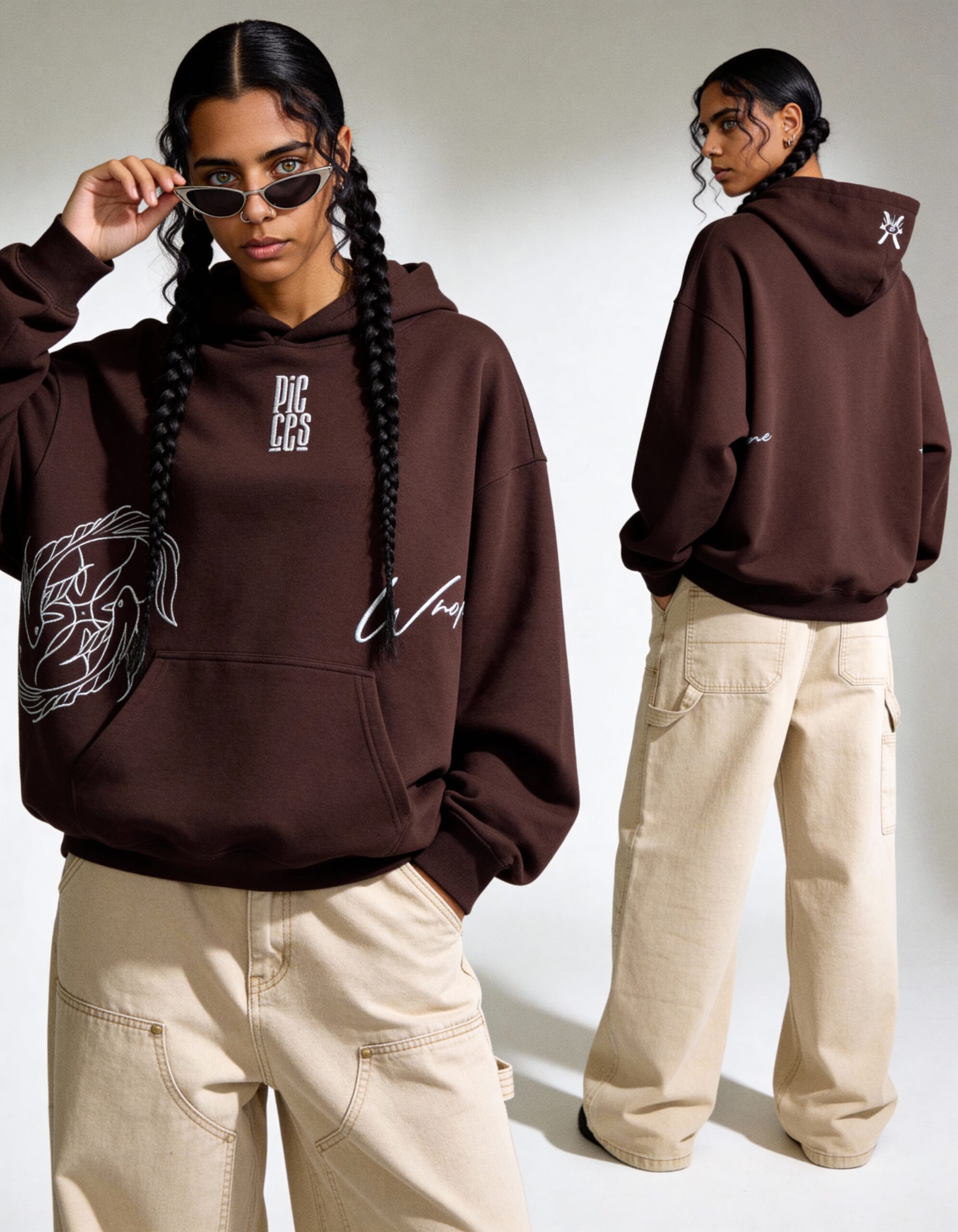 freepik__a-woman-with-sleek-two-long-braids-hairstyle-and-c__26130 Pisces Embroidery Hoodie For Women - Image 5