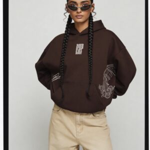 Aquarius Embroidery Hoodie For Women