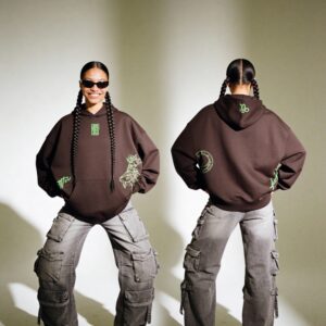 Capricorn Embroidery Hoodie For Women