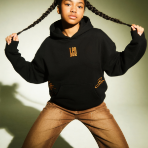 Leo Embroidery Hoodie For Women