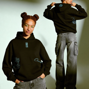 Cancer Embroidery Hoodie For Women