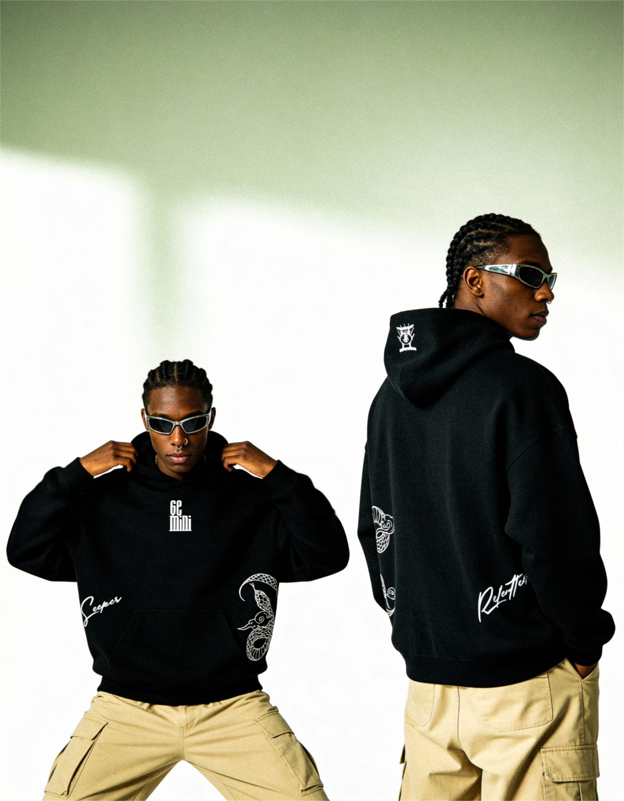 freepik__darkskinned-man-with-braided-hair-and-wearing-a-no__35592 Gemini Embroidery Hoodie For Men - Image 4