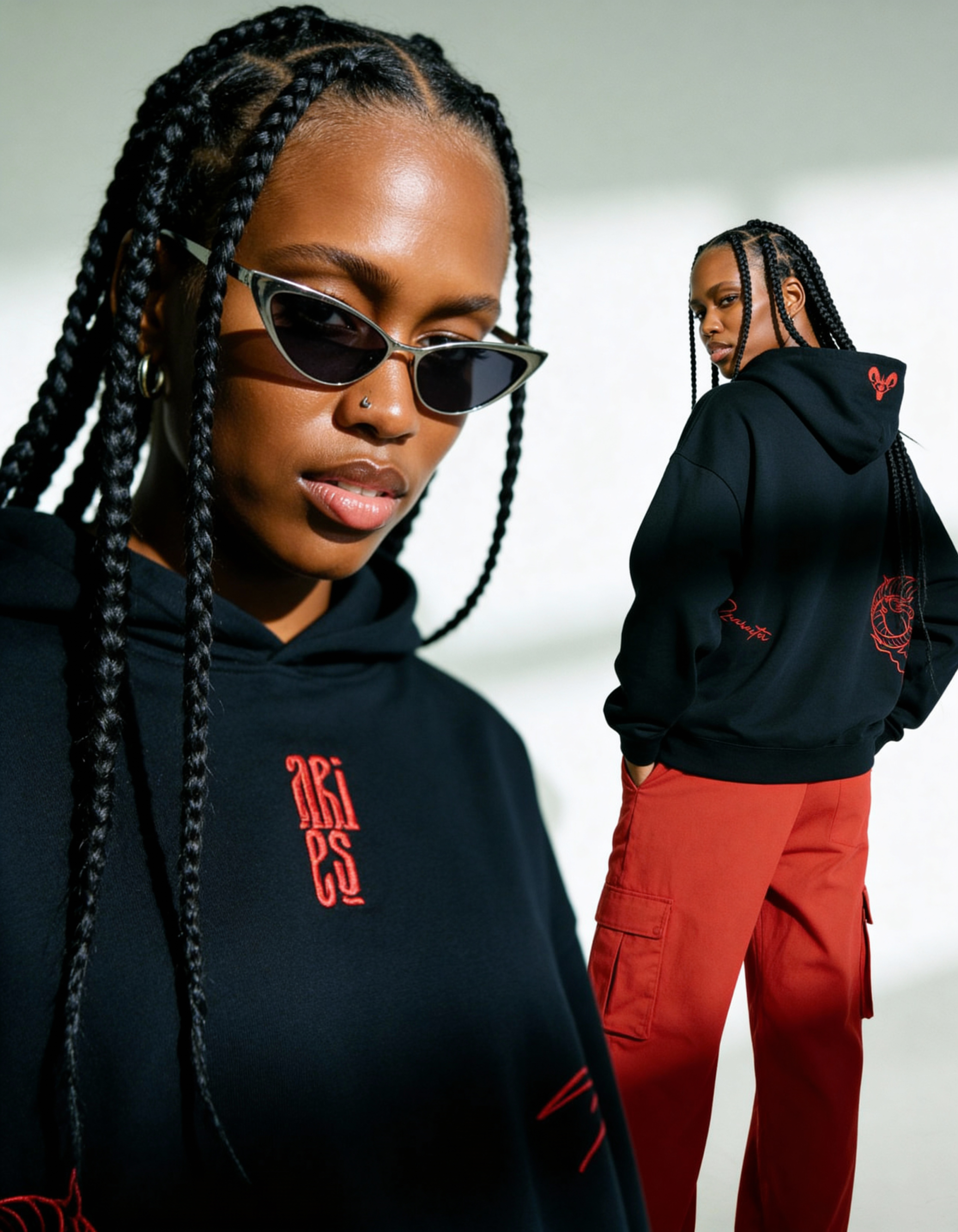 freepik__darkskinned-woman-with-long-braided-hair-and-weari__84478 Aries Embroidery Hoodie For Women - Image 7