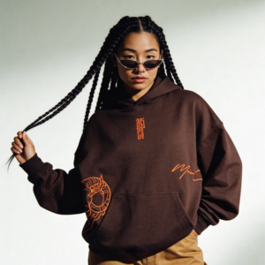 Aries Embroidery Hoodie For Women