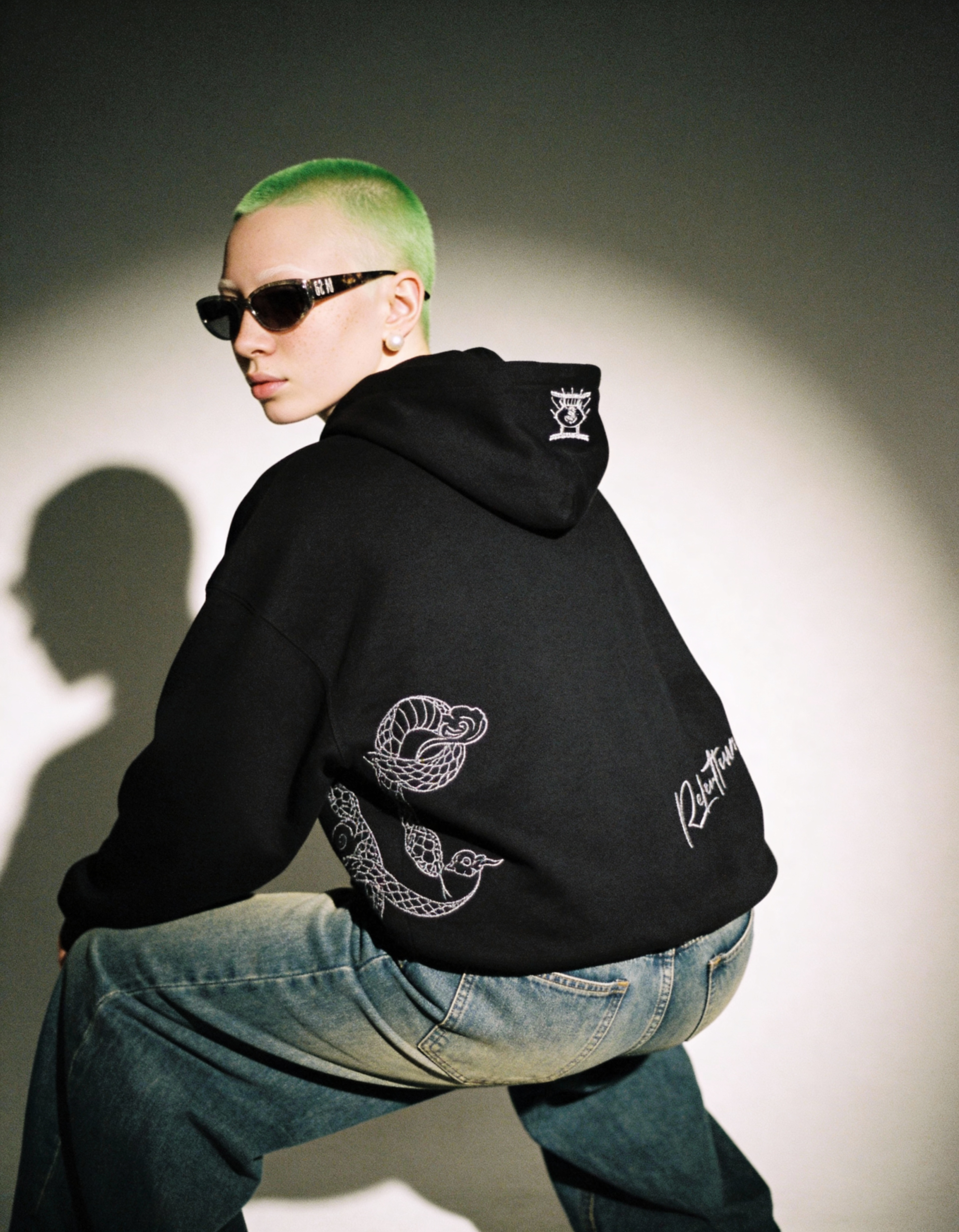 freepik__highfashion-editorial-portrait-of-a-woman-styled-i__30425 Gemini Embroidery Hoodie For Women - Image 6