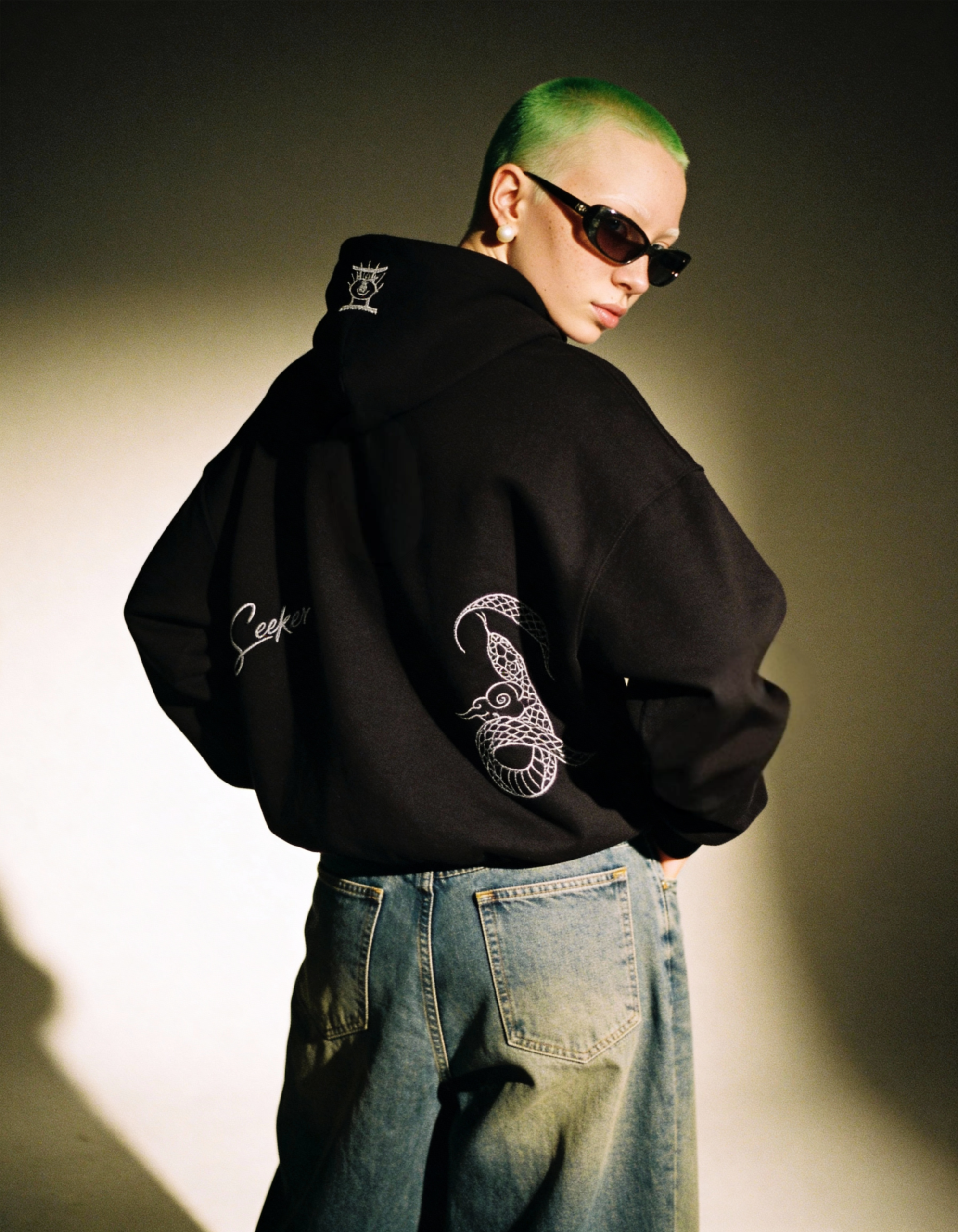 freepik__highfashion-editorial-portrait-of-a-woman-styled-i__30426 Gemini Embroidery Hoodie For Women - Image 5