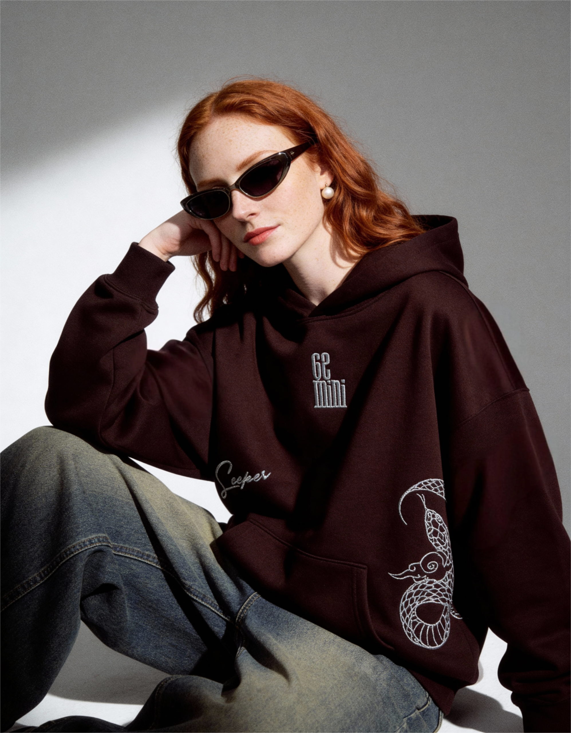 freepik__highfashion-editorial-portrait-of-a-woman-styled-i__35593 Gemini Embroidery Hoodie For Women - Image 4