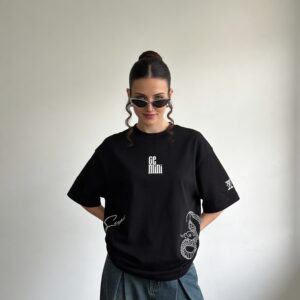 Gemini embroidery t shirt for women