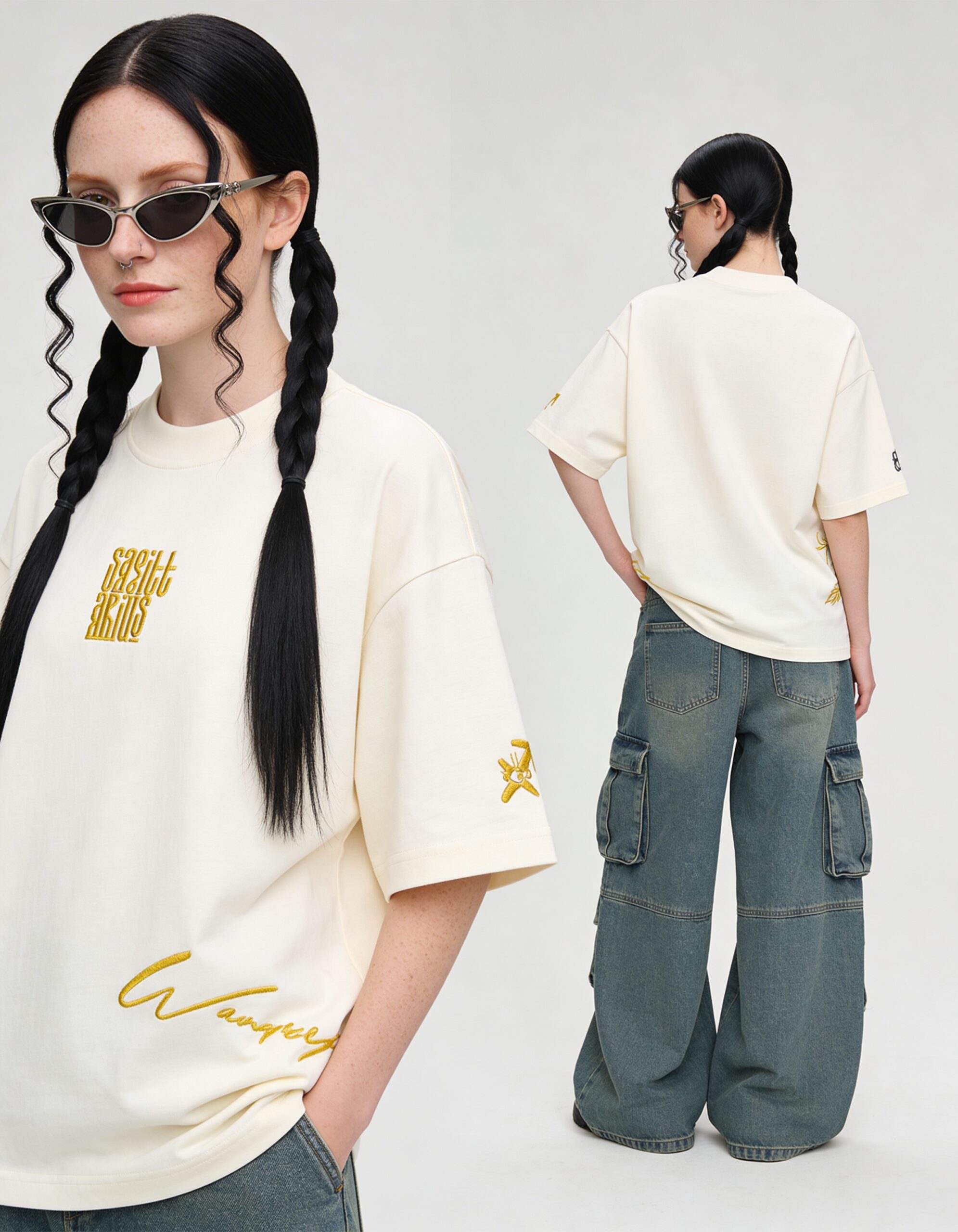 saggittarius embroidery t shirt for women saggittarius embroidery t shirt for women