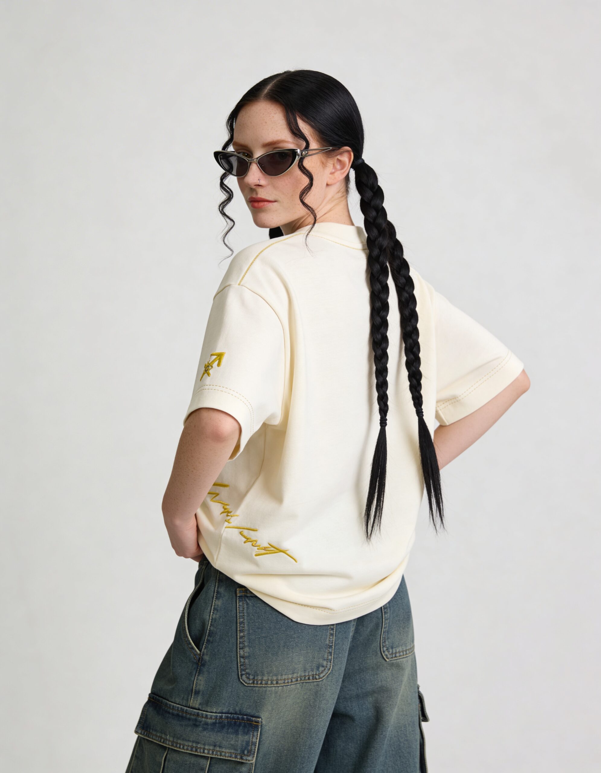 saggittarius embroidery t shirt for women saggittarius embroidery t shirt for women