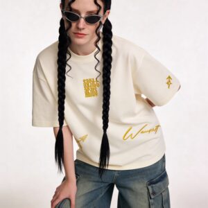 Home Saggittarius embroidery t shirt for women