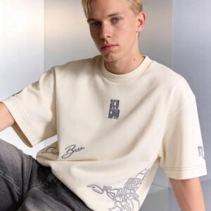 scorpio embroidery t shirt for men