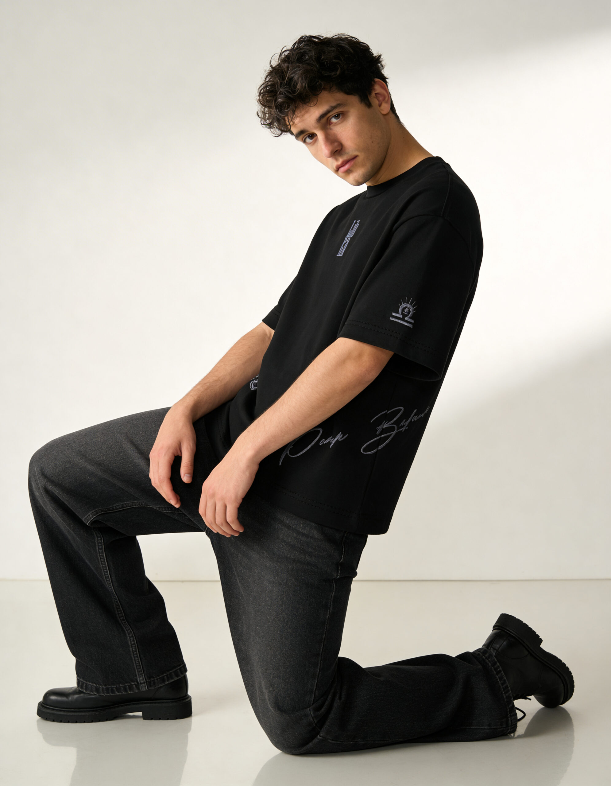 libra embroidery t shirt for men libra embroidery t shirt for men