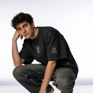 libra embroidery t shirt for men (copy)