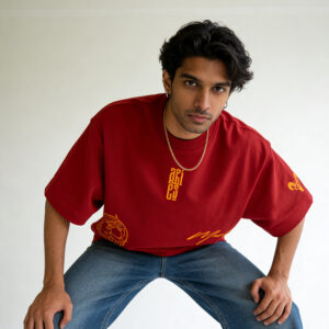 aries embroidery t shirt for men