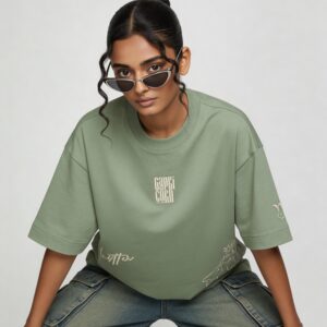 Home Capricorn embroidery t shirt for women