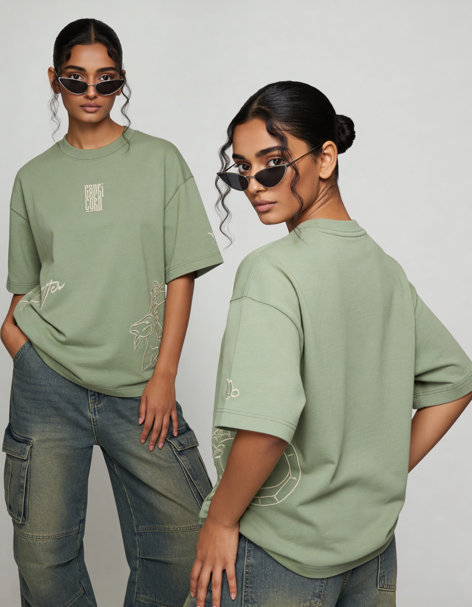 capricorn embroidery t shirt for women capricorn embroidery t shirt for women